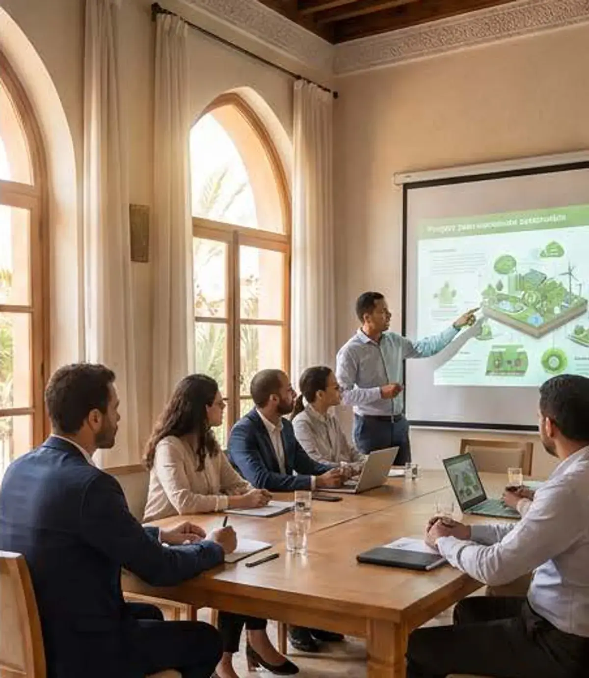 Session de formation professionnelle en salle